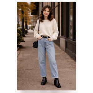 552 Denizen by Levi’s Boyfriend Jeans Women’s Light Wash Relaxed Denim